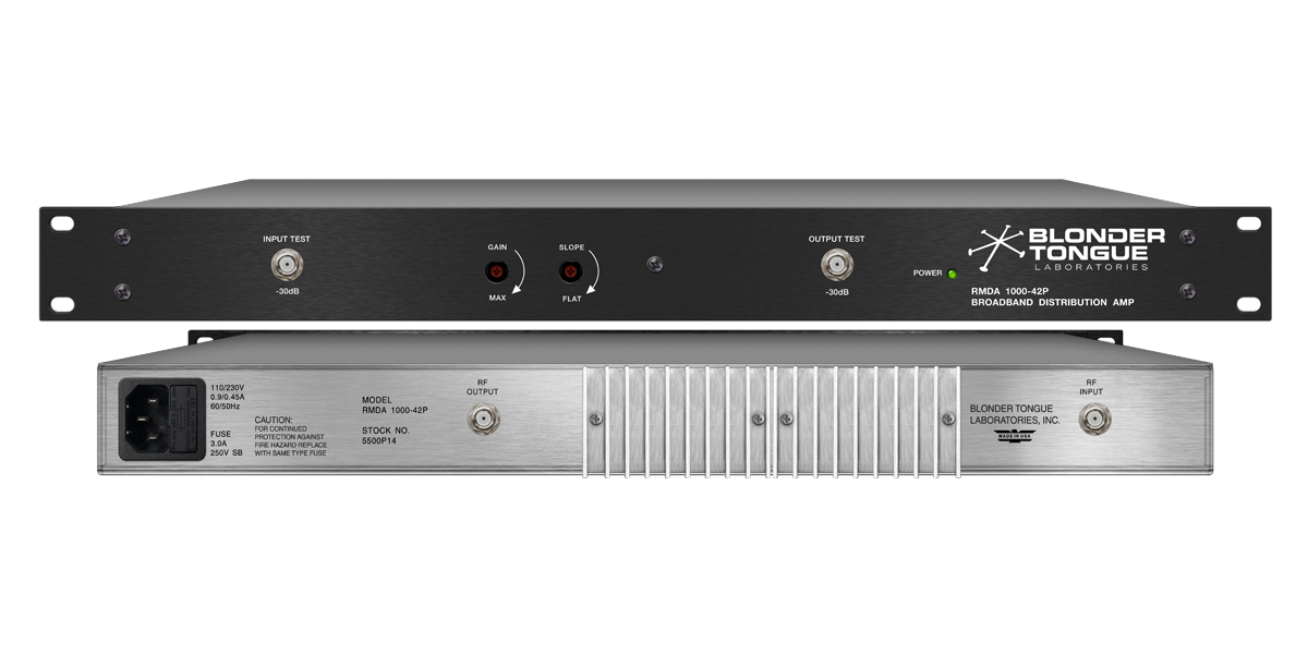 RMDA-1000-42P - Rack Mount Distribution Amplifier